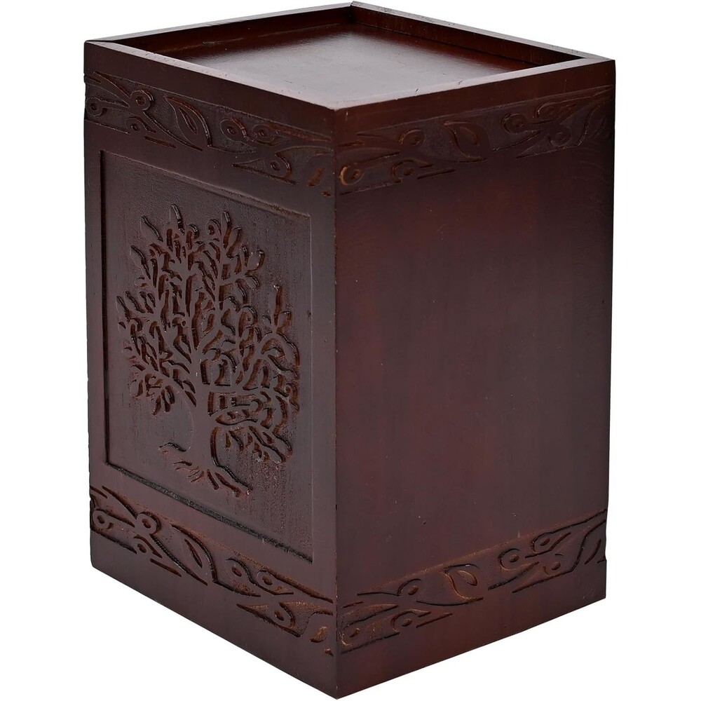 Elegant Wooden Tree of Life Cremation Urns for Human and Pet Ashes